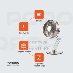 Porodo LFS043 Metal Desk Fan
