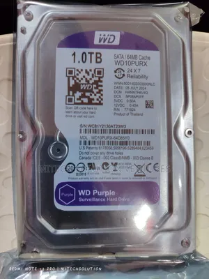 Western Digital Purple 1TB Surveillance Hard Drive