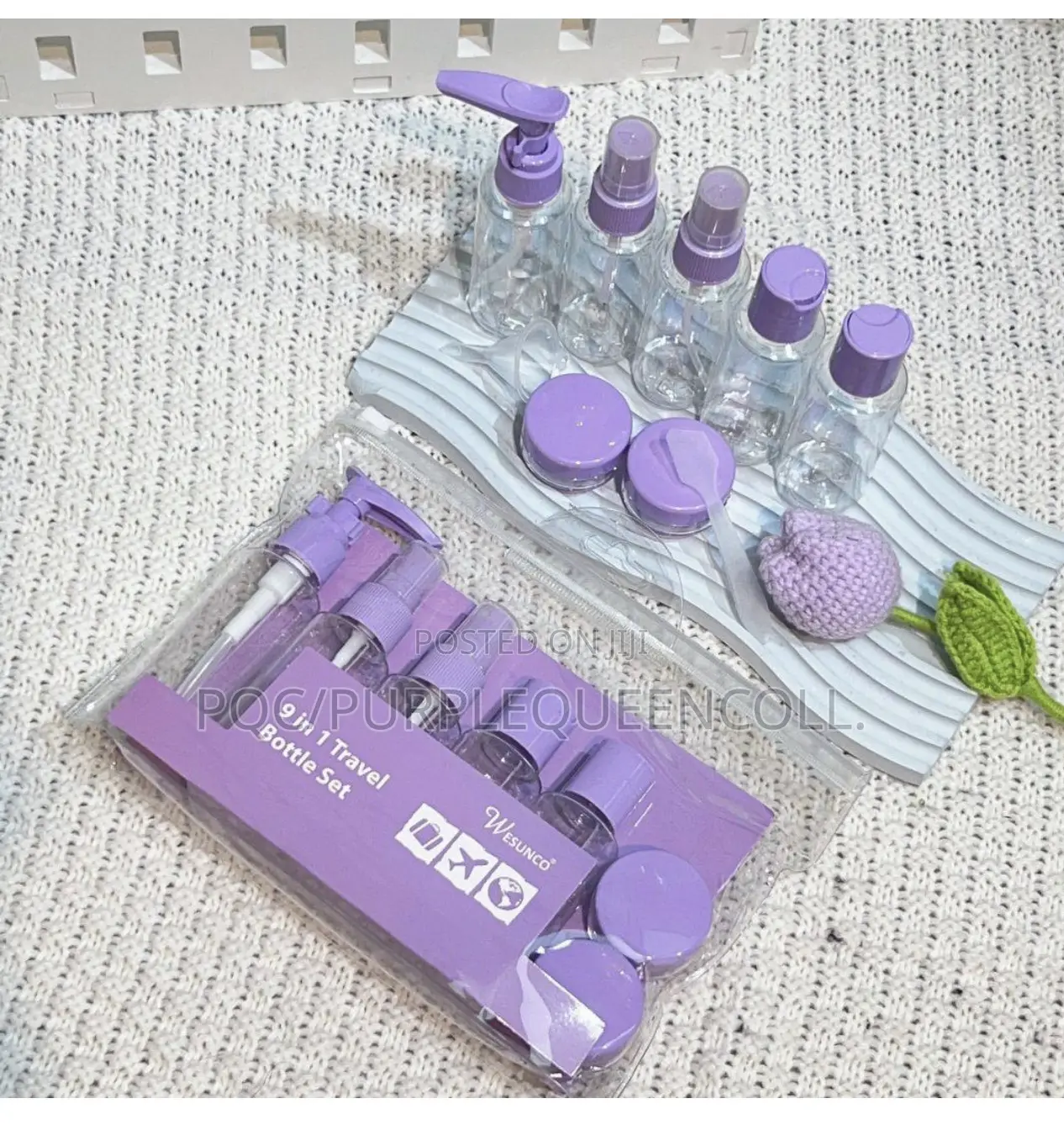 9 in 1 Refillable Travel Bottle Set
