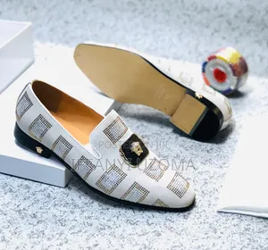 Versace Luxury Silver Color Shoe