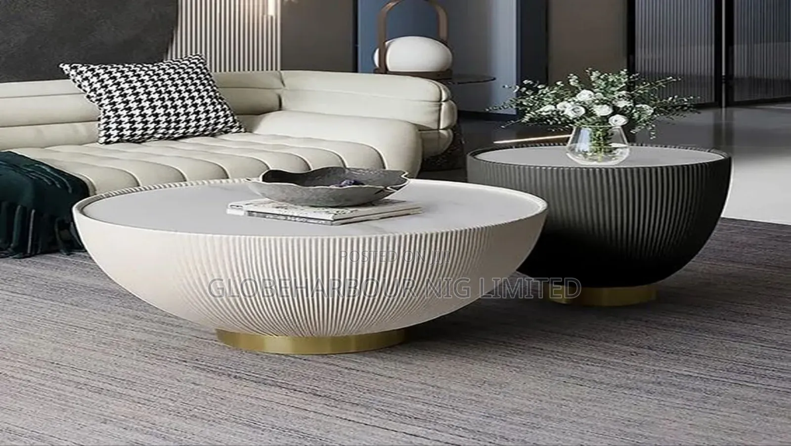 Luxury Mable Top 2in1 Center Table