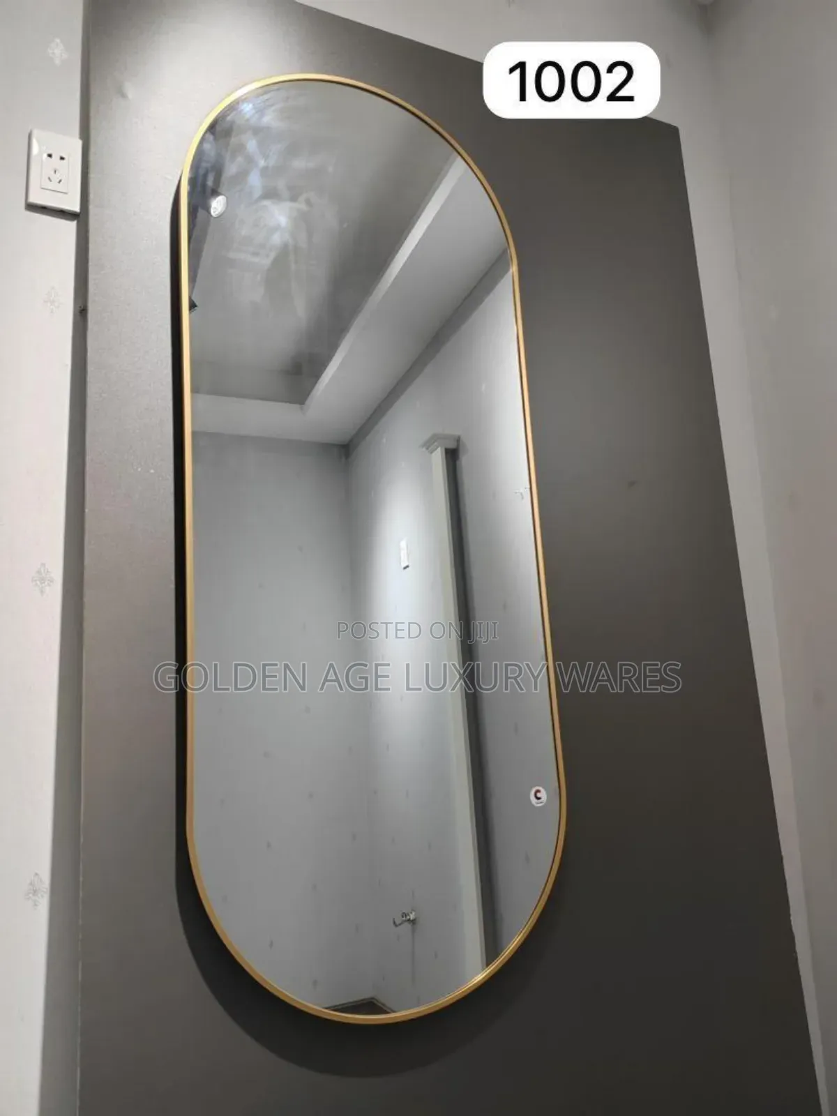 70x150 Oval Mirror Without Light