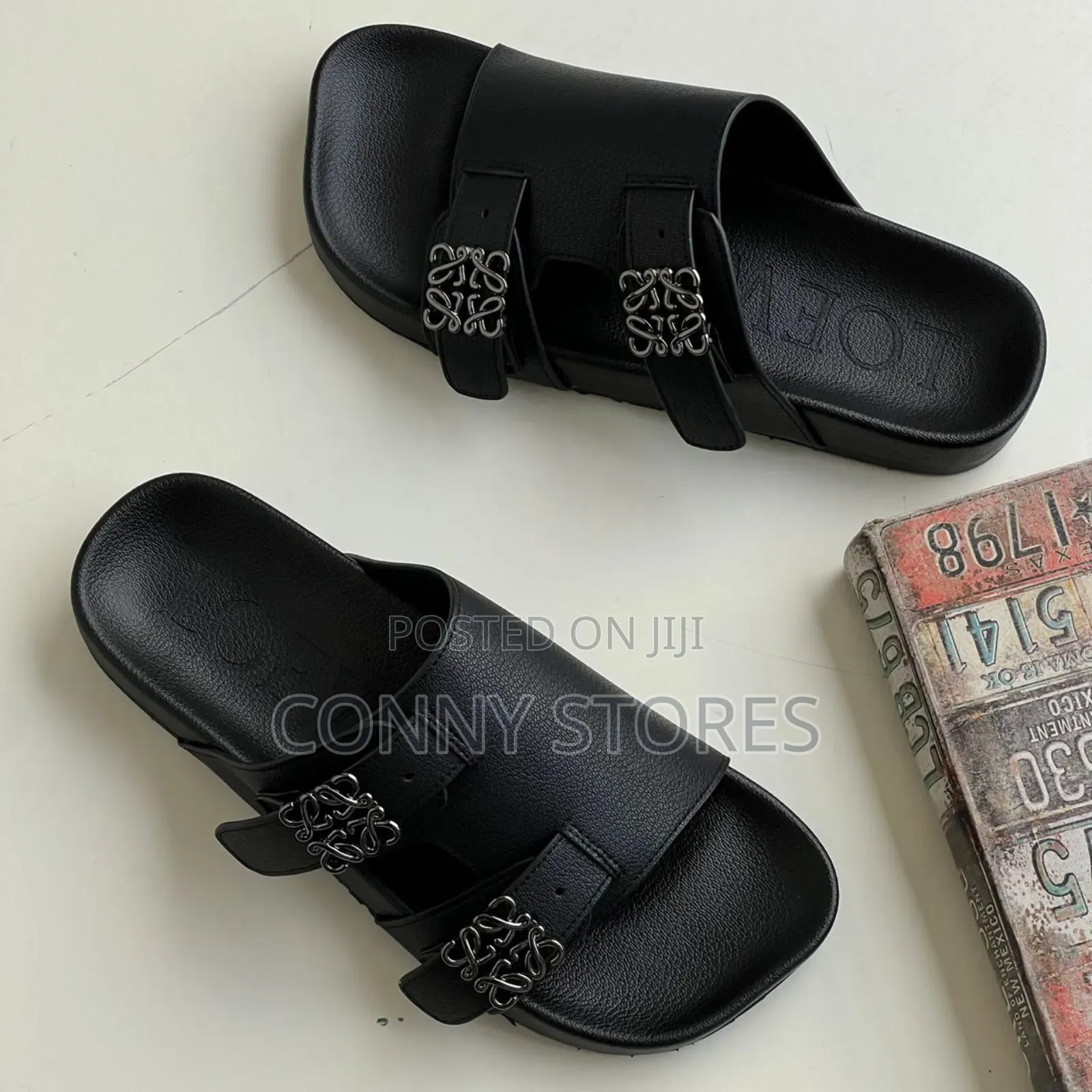Best Quality Black Loewe Slippers