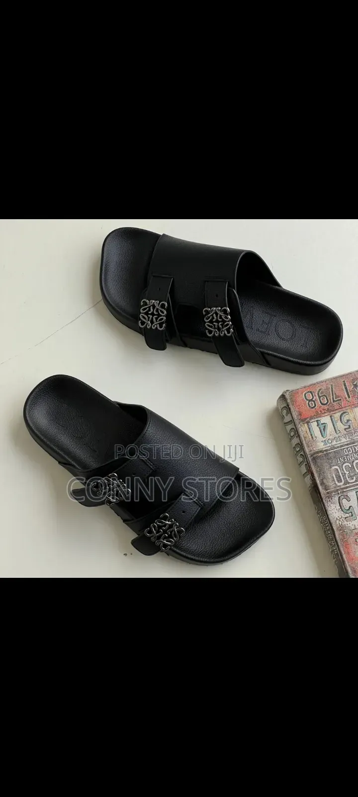 Best Quality Black Loewe Slippers
