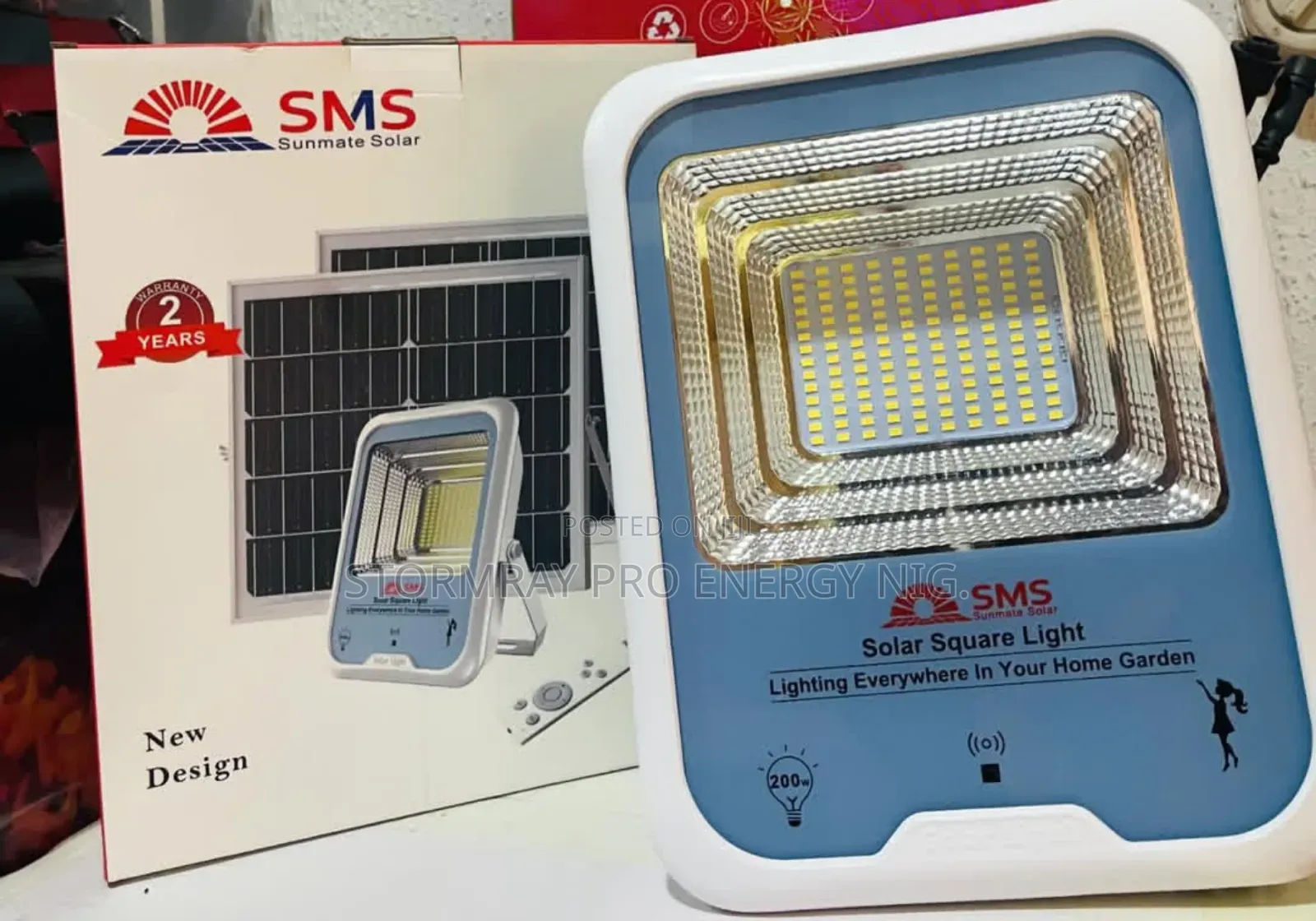 200W SMS Solar Light With Double Panel