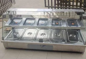5 Plate Stainless Steel Up and Down Food Display Warmer