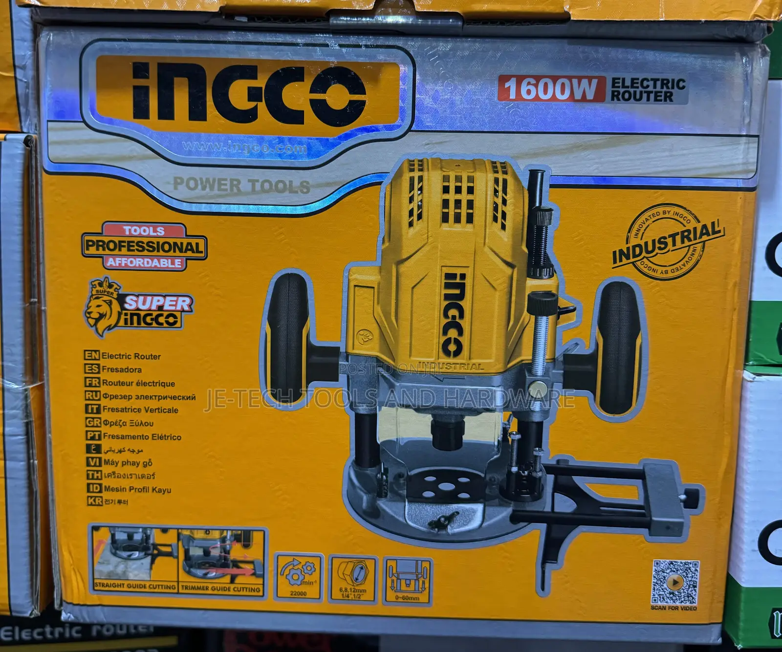 Ingco Electric Power Router Machine 1600w