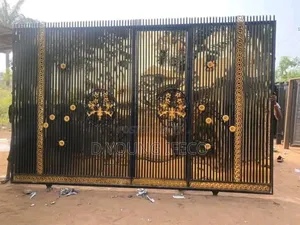 Golden Wrought Iron Gate