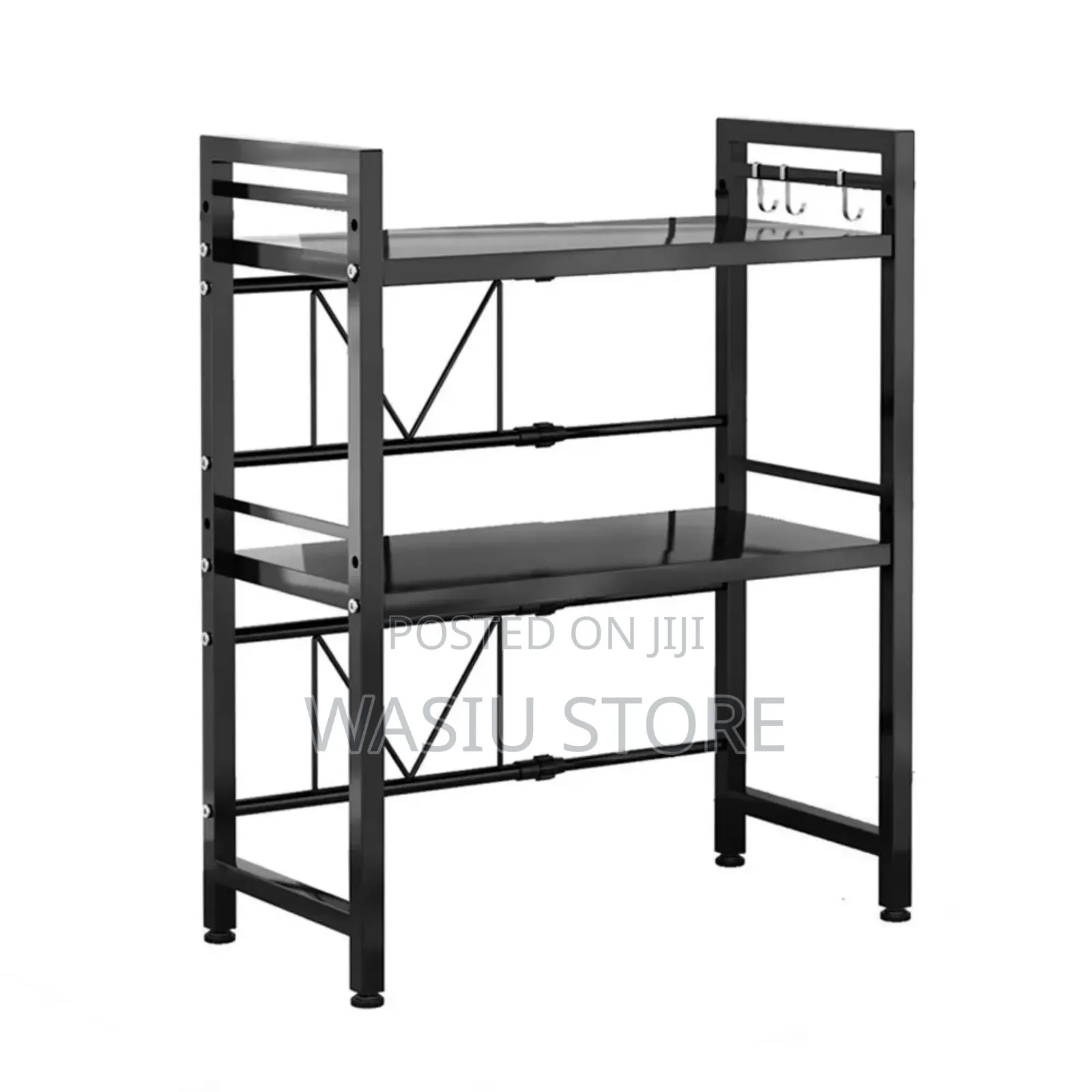 Extendable Microwave Oven Rack Adjustable Storage Shelf