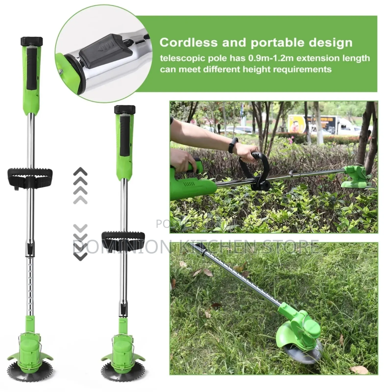 Quality Wireless Electric Grass Trimer Machine 48vf Battery