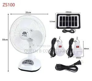 Rechargeable Solar Fan