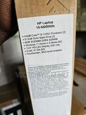New Laptop HP 8GB Intel Core I5 SSD 512GB