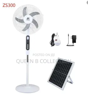 Rechargeable Solar Fan