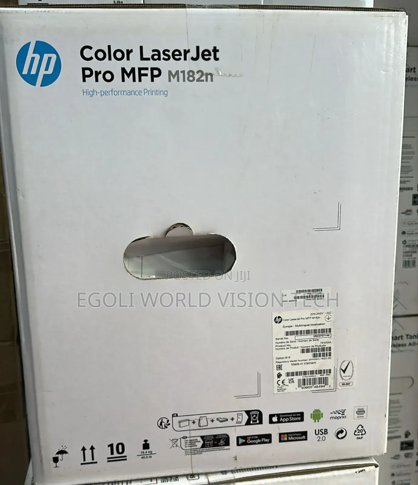 HP Color Laserjet Pro MFP M182n High Performance Printer