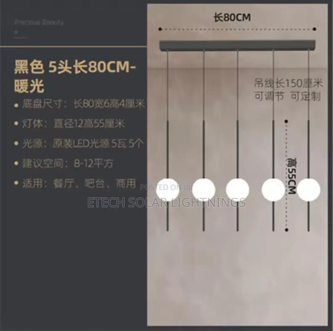 Modern Led Living Room Dining Kitchen Table Chandelier Light