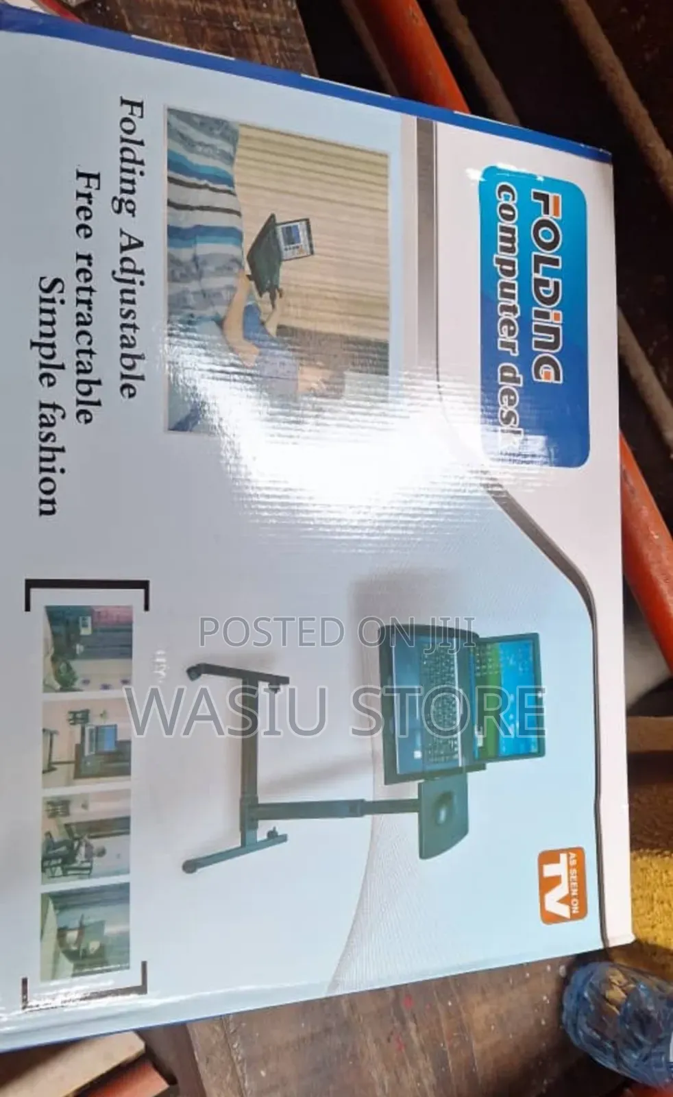 Adjustable Four Wheel Laptop Computer Desk Stand