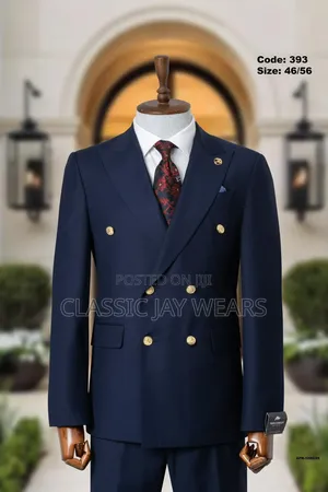 Quality Double Breasted Suit Available in Store