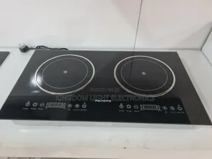 Polystar 2 Big Burners Inbuilt Electric Cooker