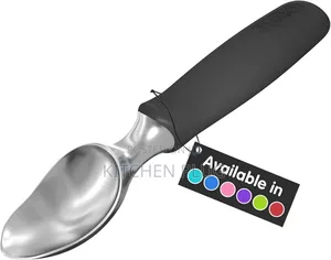 Ice Cream Scooper With Comfortable Handle Black