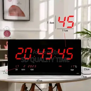 Photo - Led Digital Wall Clock (18 X 9 Inches)