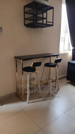 Gold Plated Bar Table Wine Rack