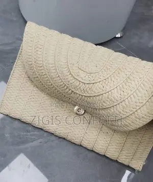Straw Clutch Envelope Purse