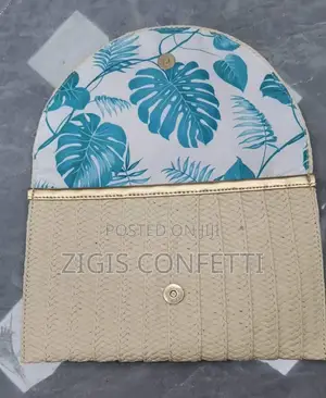 Straw Clutch Envelope Purse