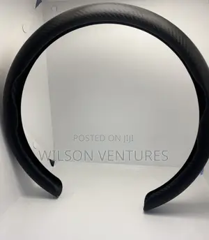 Universal Plain Black Steering Grip Cover