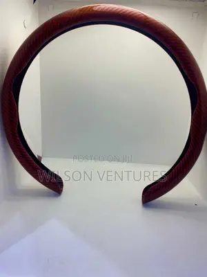 Red Touch of Black Steering Wheel Grip Cover