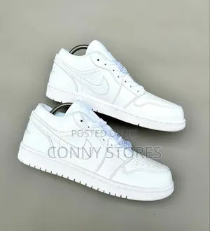 Authentic Jordan 1 Low Triple White