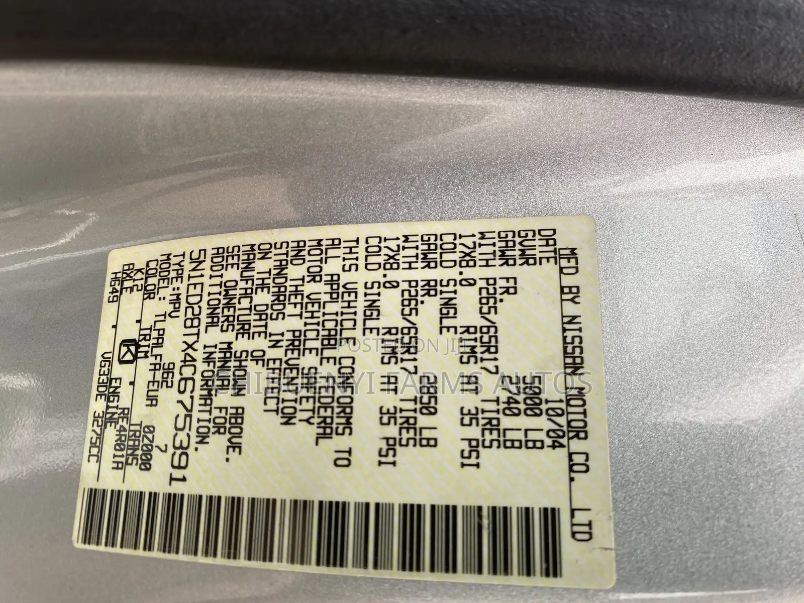 Nissan Xterra Automatic 2005 Silver