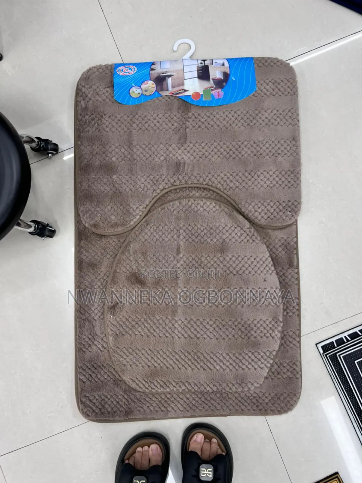 3pcs Set Flannel Carpet Bathroom Mat