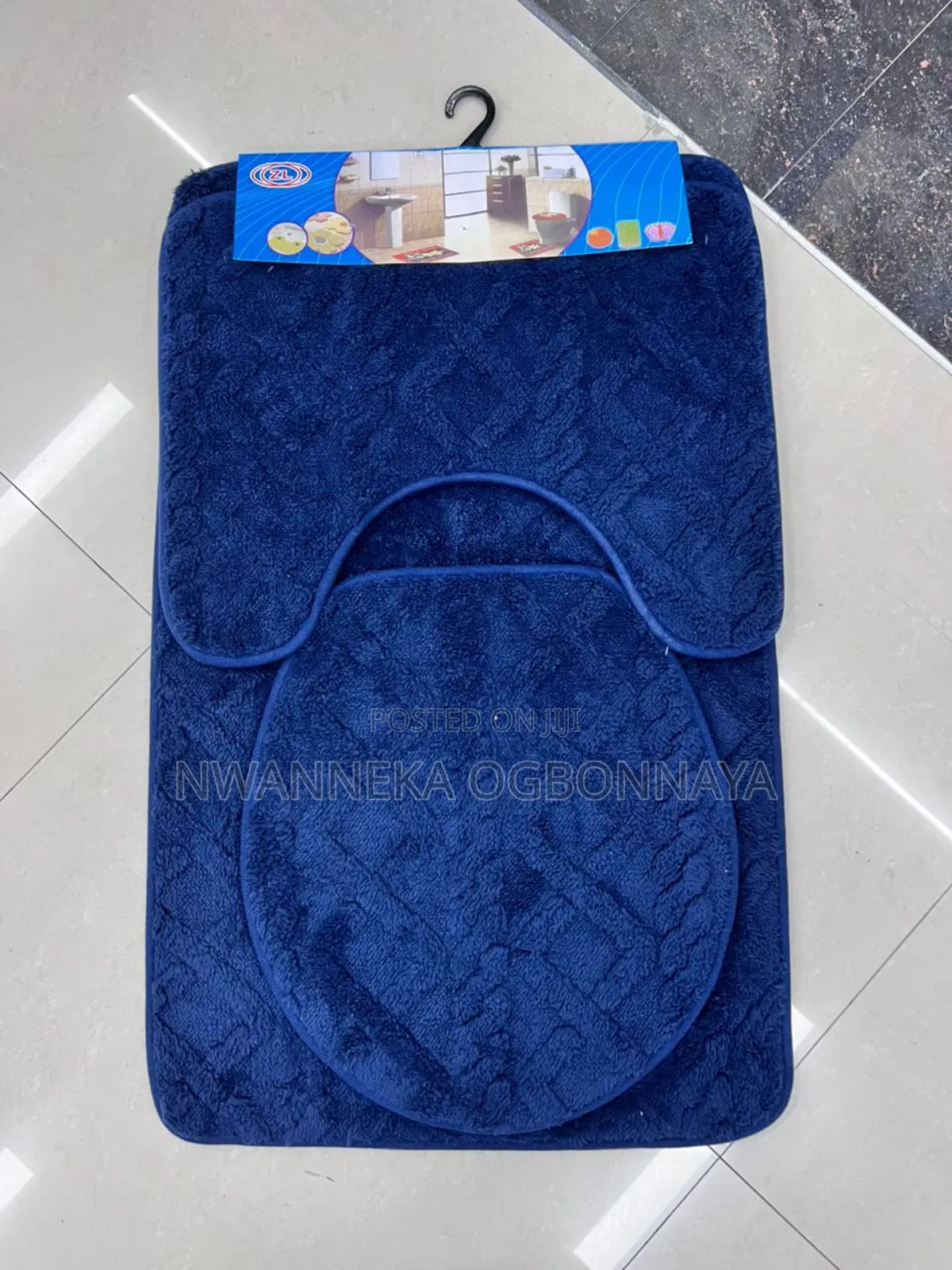 3pcs Set Flannel Carpet Bathroom Mat
