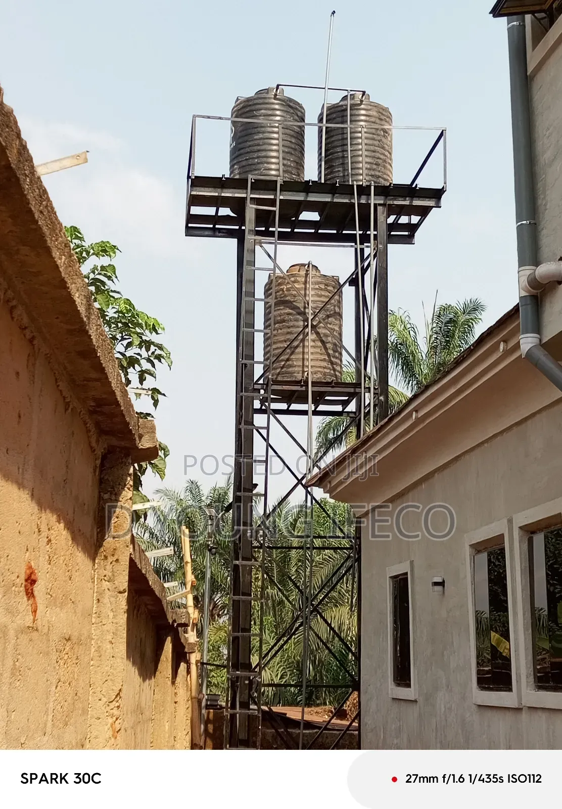 30ft Standing Overhead Tank