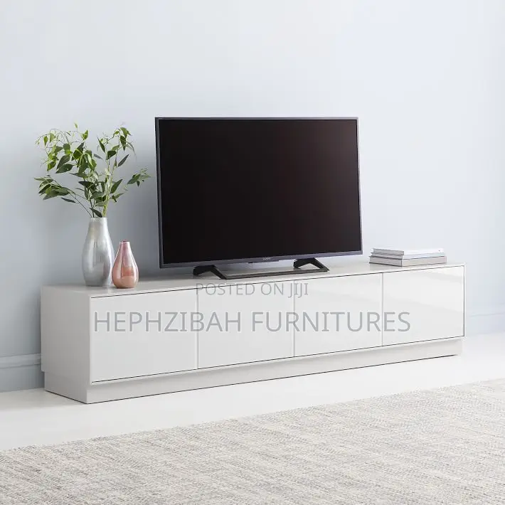 White 6ft Television Stand