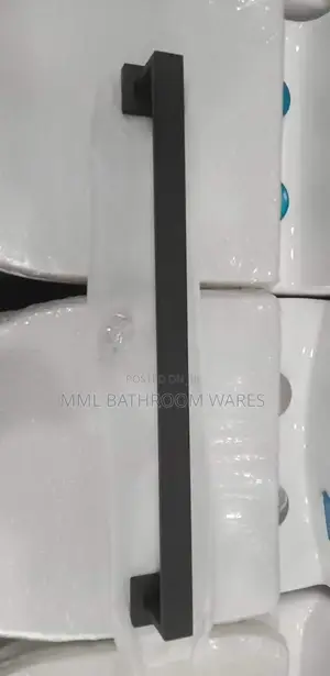 Matte Black Towel Rack, Wall Mounted Towel Bar.