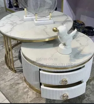 Classic Marble Top 2 in 1 Center Table.