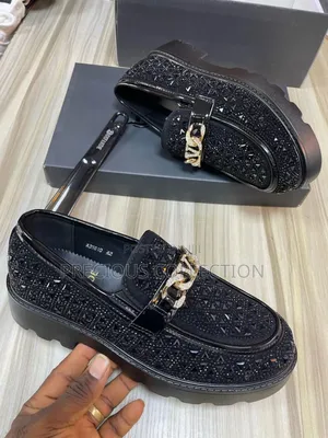 All Stoned Black Difande Double Sole Shoe