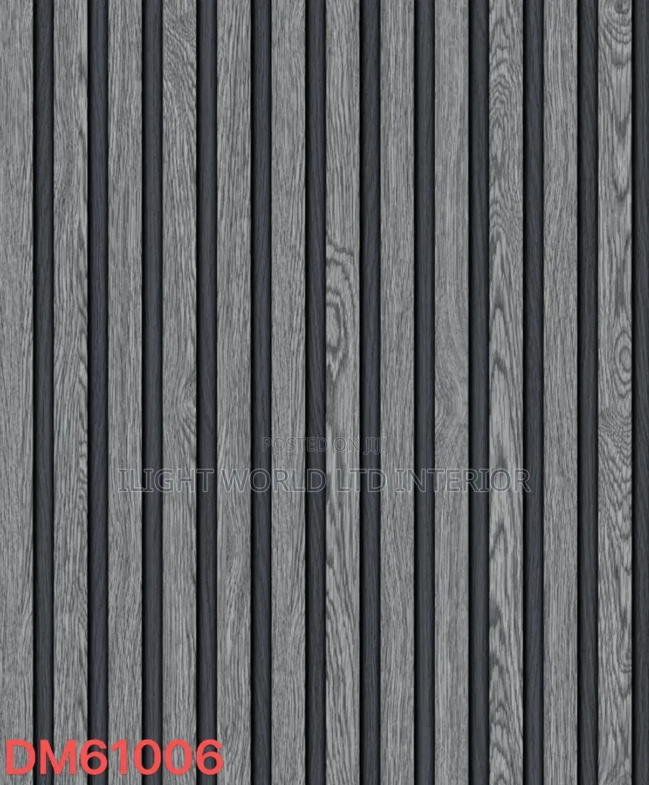 Ash and Brown Fluted Wallpaper