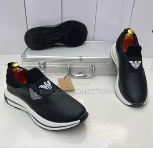 Cargo Sole White Logo Armani Sneakers