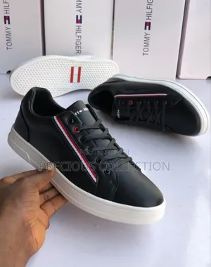 Stripped Tommy Hilfiger Lace Up Single Sole Shoe
