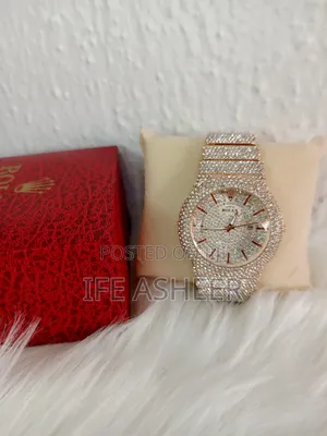 Men's Iced Rolex Wrist Watch, Female Also Available- 004