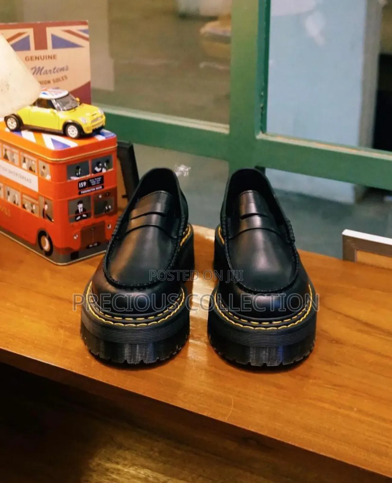 Unisex Double Thread Pull on Dr Martens Leather Shoes