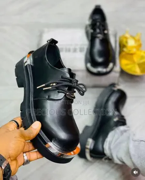 Balenciaga Leather Lace Up Shoe