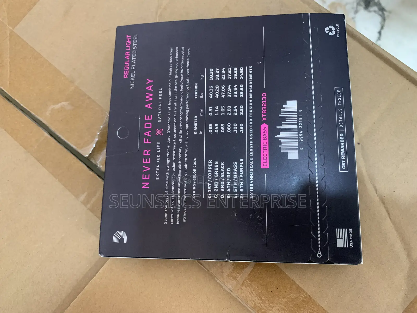 Quality D’Addario Six Strings for Bass Guitar