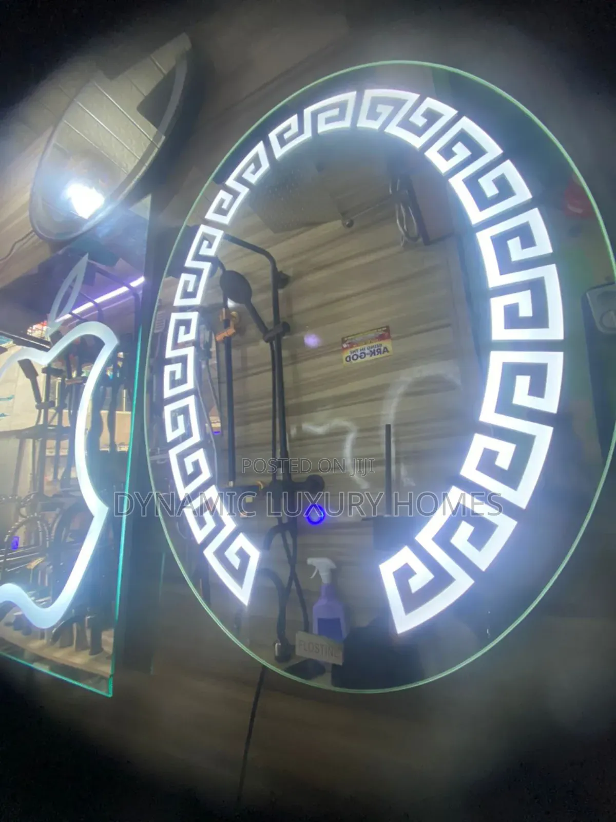 Led Round Versace Sensor Mirror With One Light