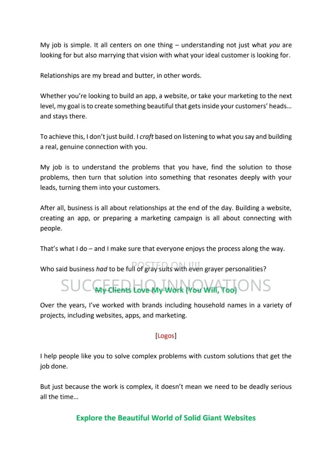 Content Writer / Copywriter Expert