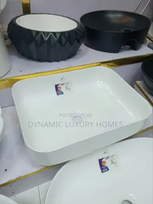 White Countertop Wash Hand Basin Square