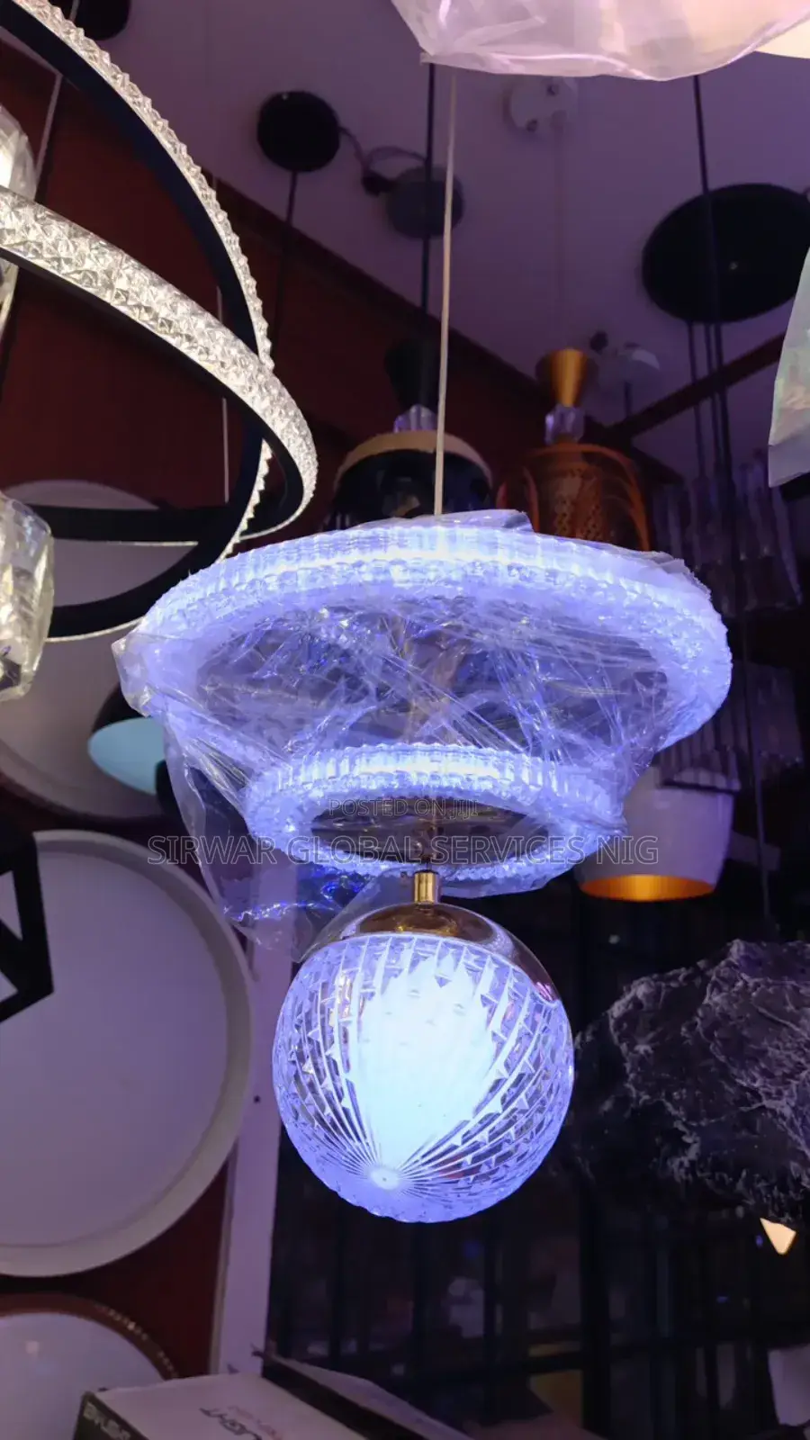 Blue and White Drop Single Light Still Available