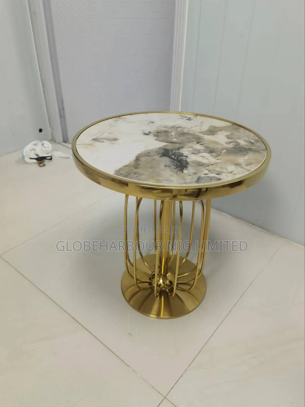 Luxury Mable Top High-Quality Side Stool